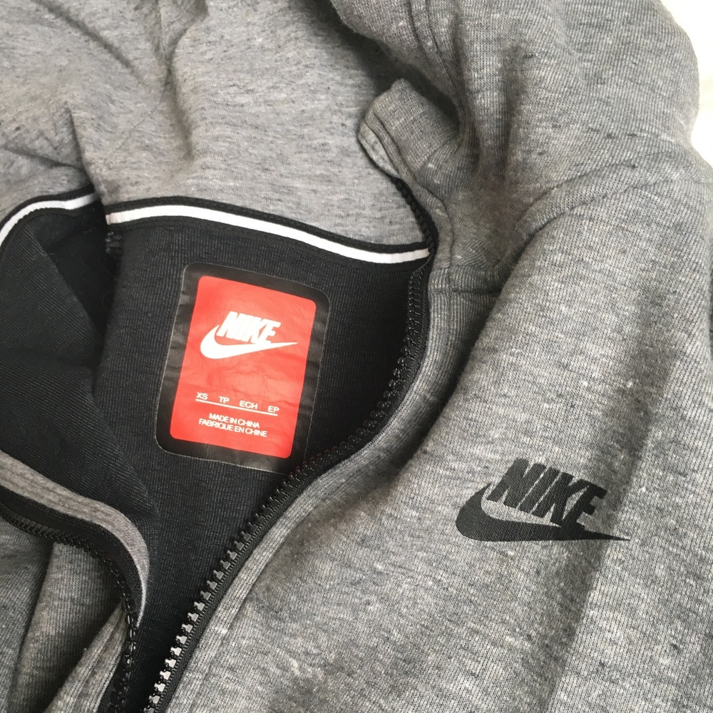 Nike Grey Hooded Sweatshirt